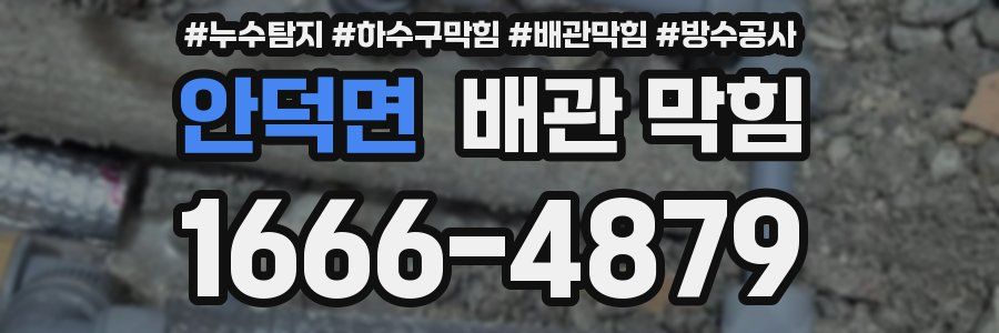안덕면 배관 막힘