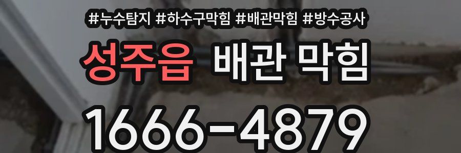 성주읍 배관 막힘