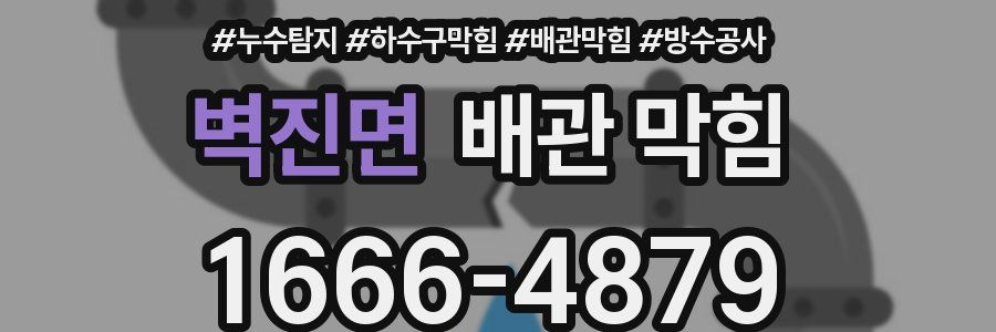 벽진면 배관 막힘