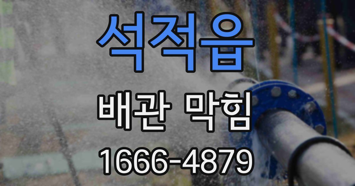 석적읍 배관 막힘