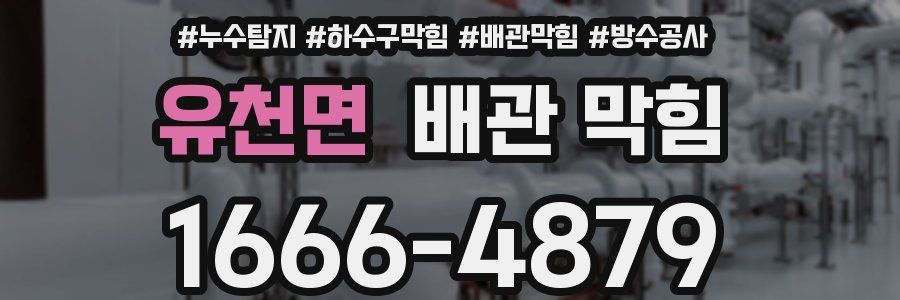 유천면 배관 막힘