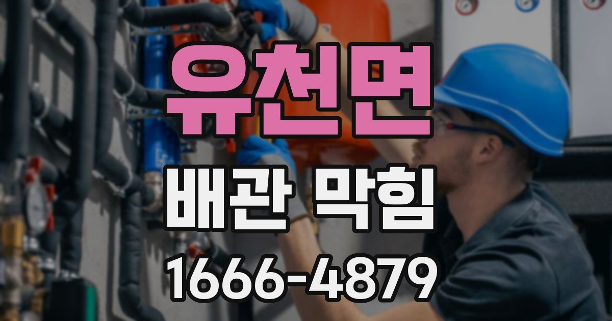 유천면 배관 막힘
