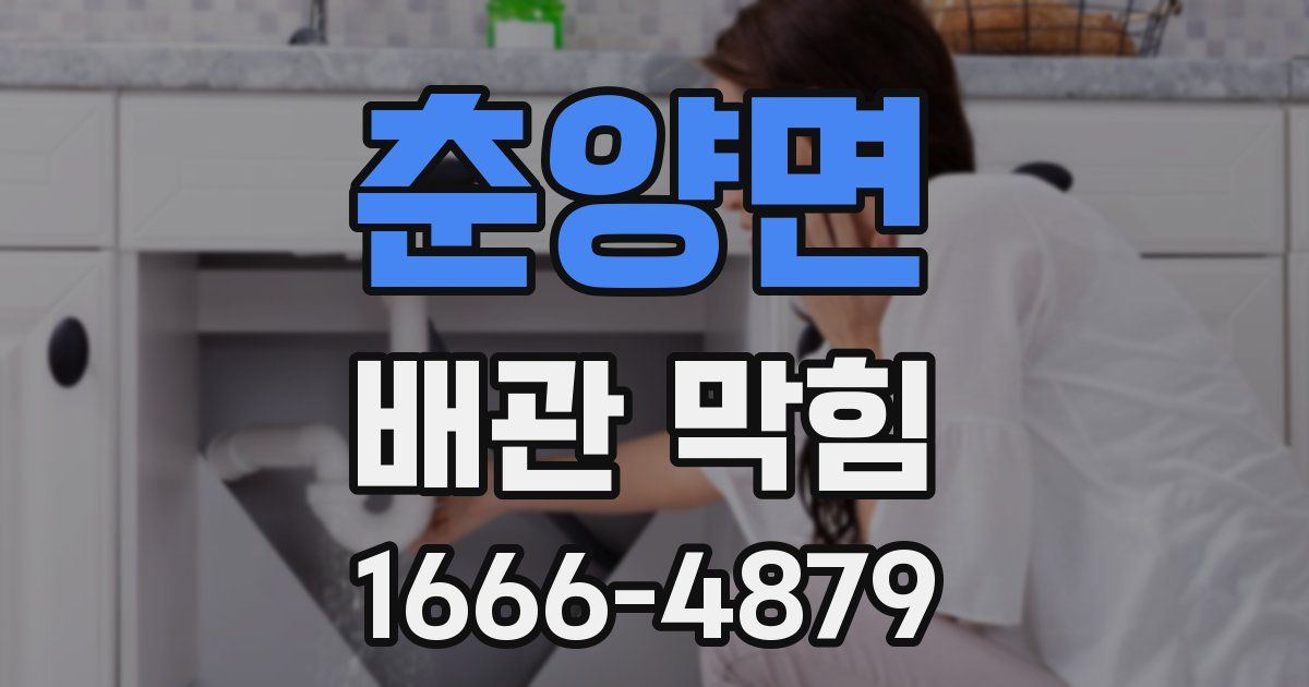 춘양면 배관 막힘