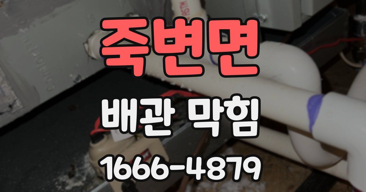 죽변면 배관 막힘