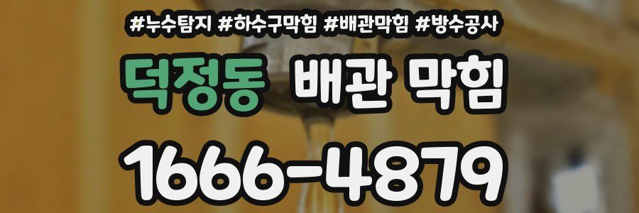 덕정동 배관 막힘