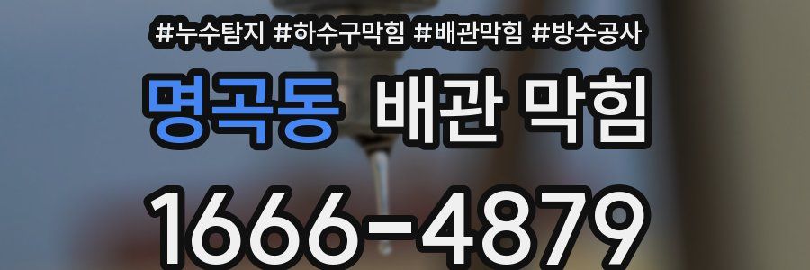 명곡동 배관 막힘