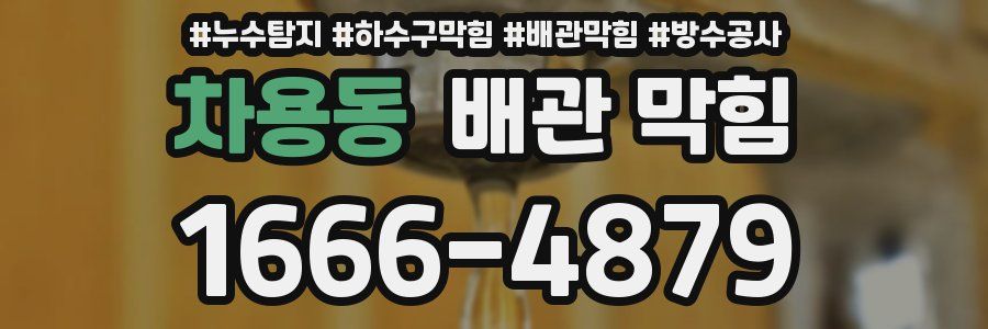차용동 배관 막힘