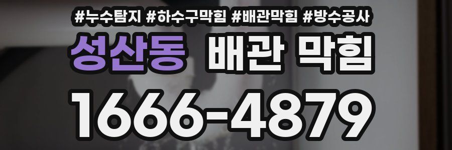 성산동 배관 막힘