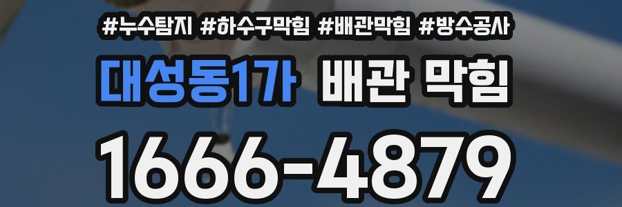 대성동1가 배관 막힘
