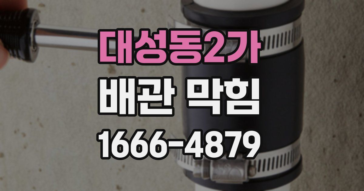 대성동2가 배관 막힘