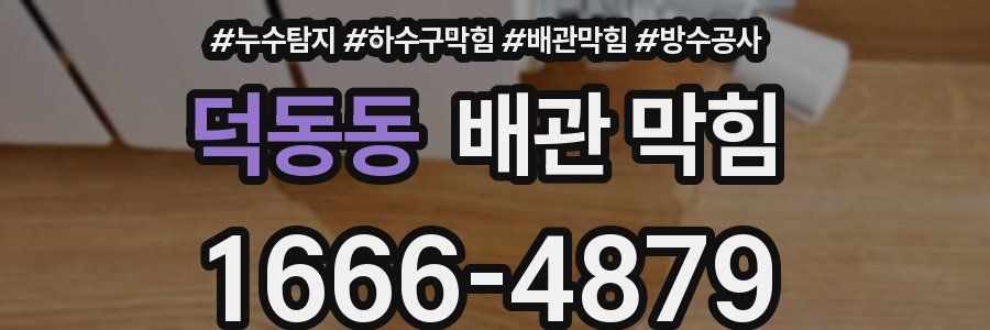 덕동동 배관 막힘