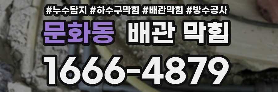 문화동 배관 막힘