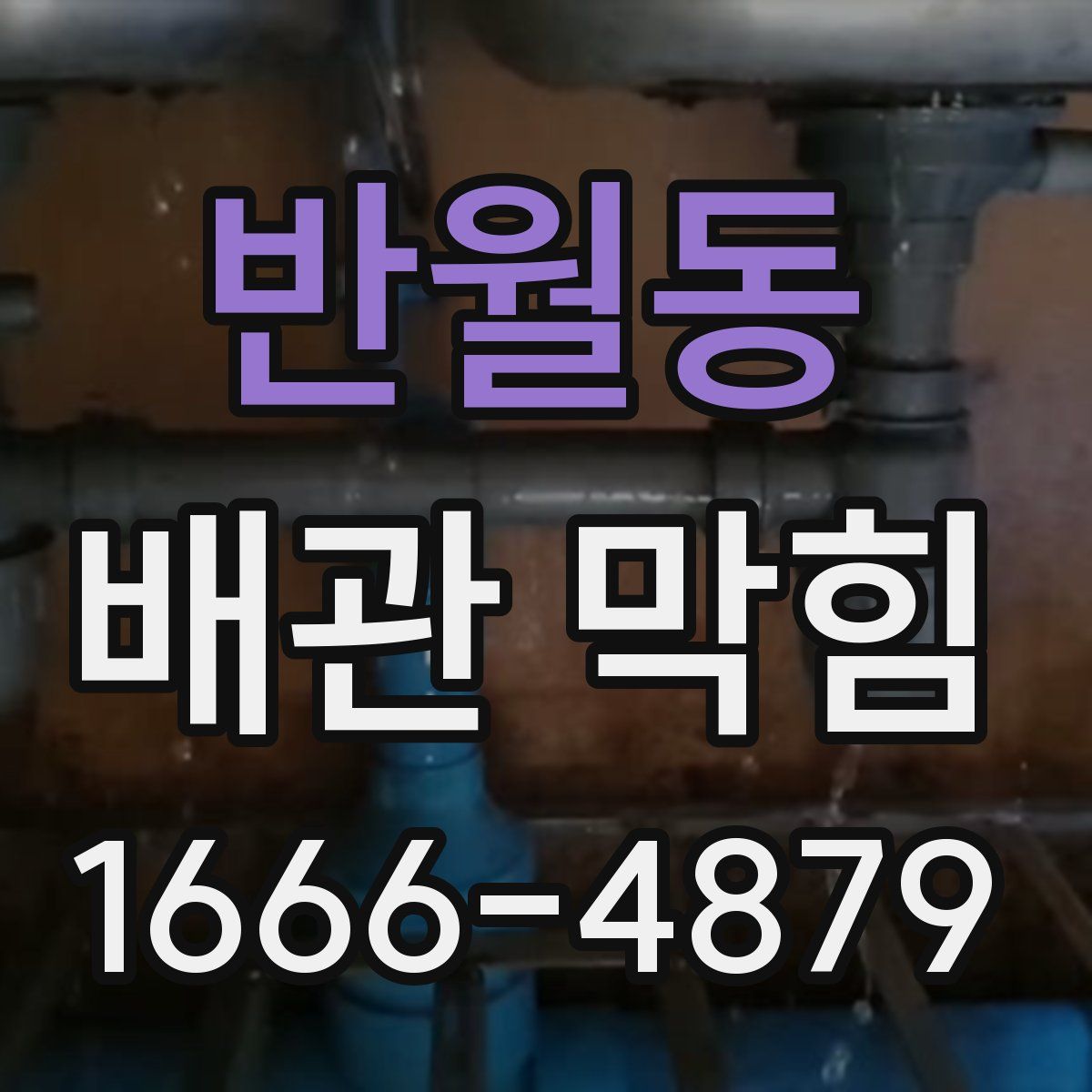 반월동 배관 막힘
