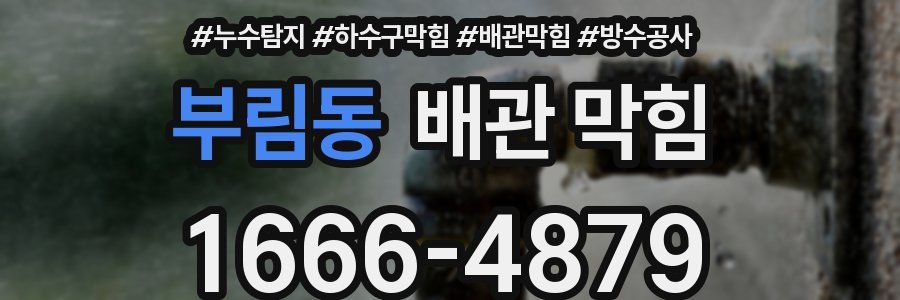 부림동 배관 막힘