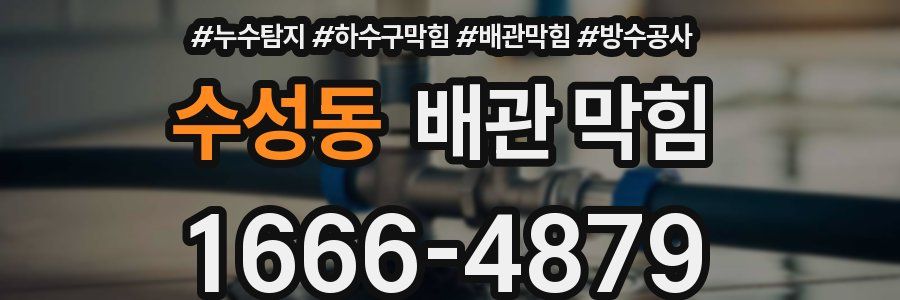 수성동 배관 막힘