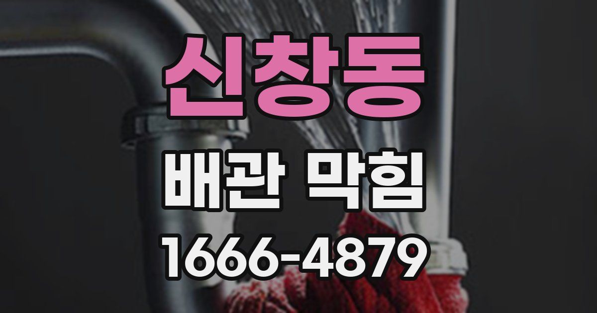 신창동 배관 막힘