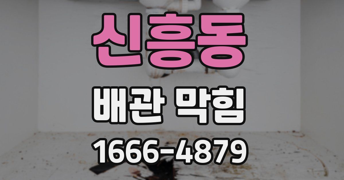 신흥동 배관 막힘