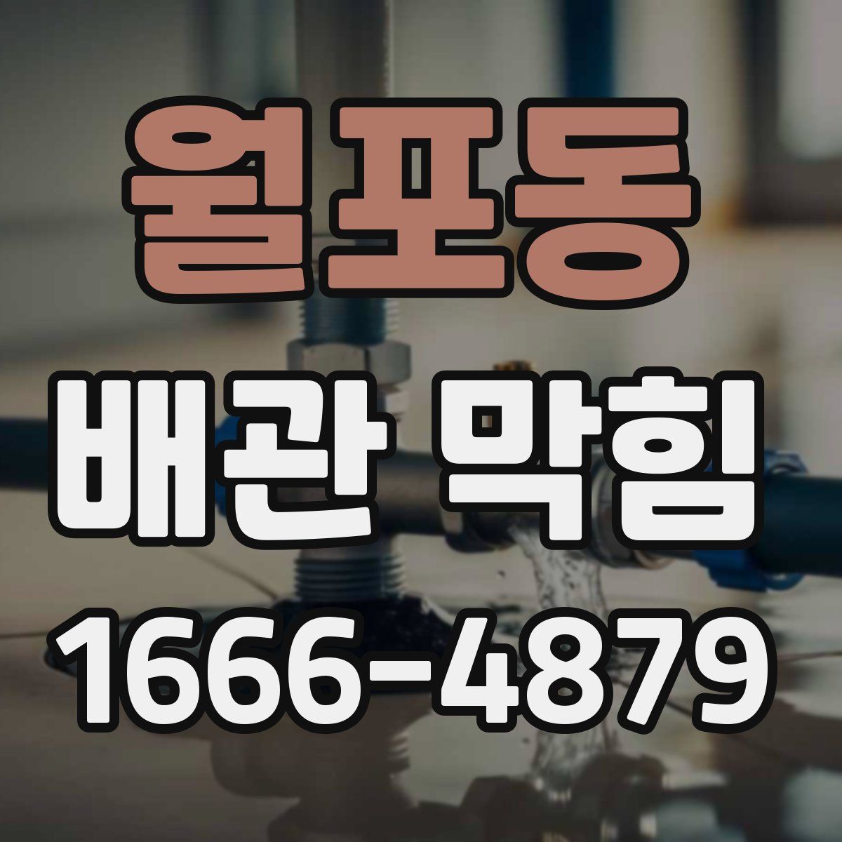 월포동 배관 막힘