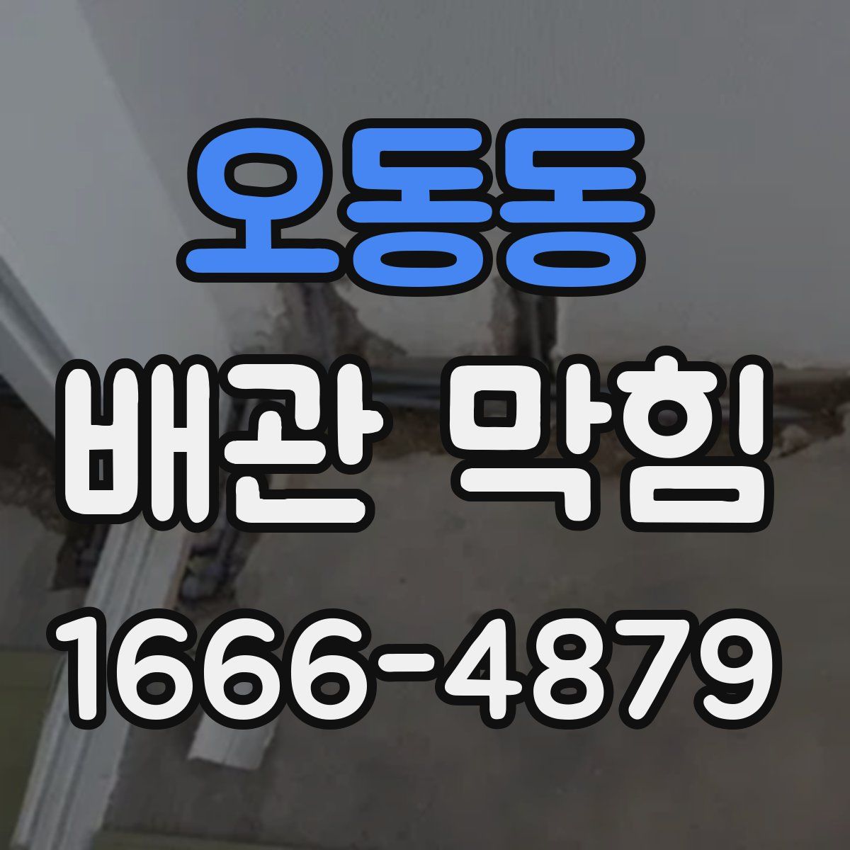 오동동 배관 막힘