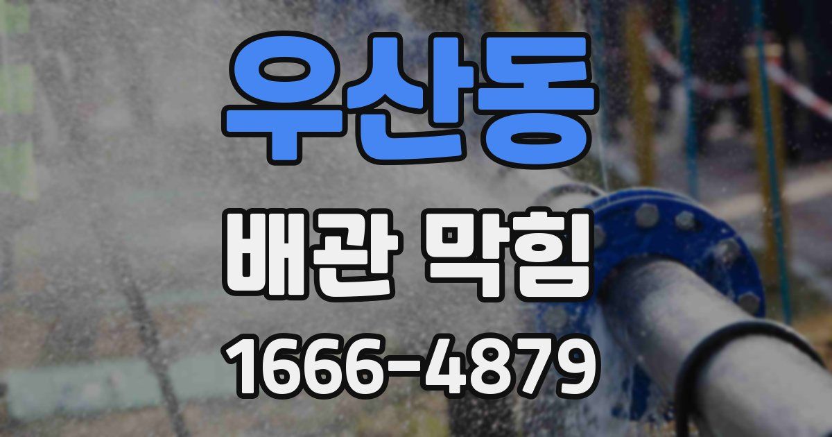 우산동 배관 막힘