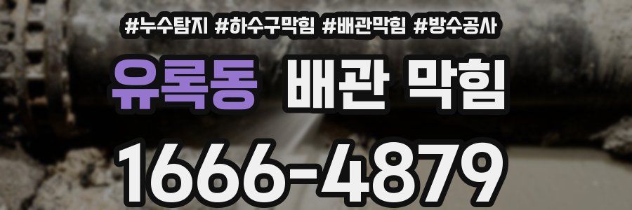 유록동 배관 막힘