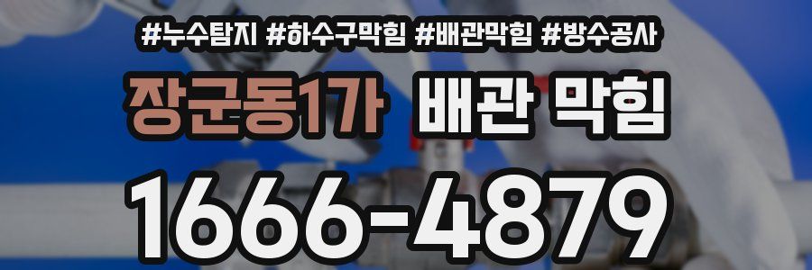 장군동1가 배관 막힘