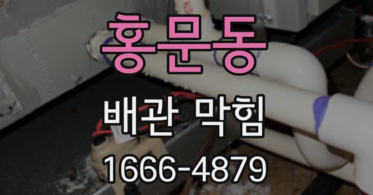 홍문동 배관 막힘
