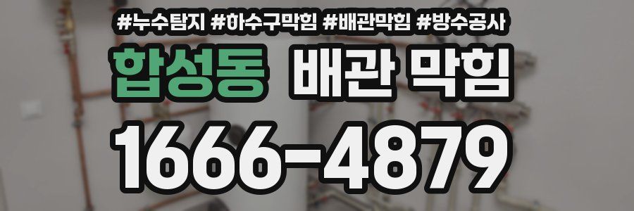 합성동 배관 막힘