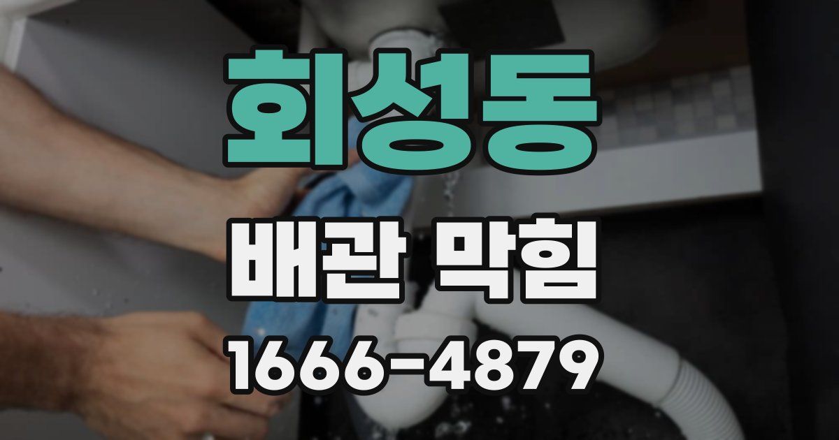 회성동 배관 막힘