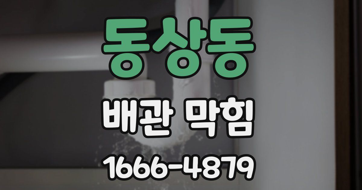 동상동 배관 막힘