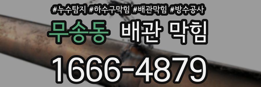 무송동 배관 막힘