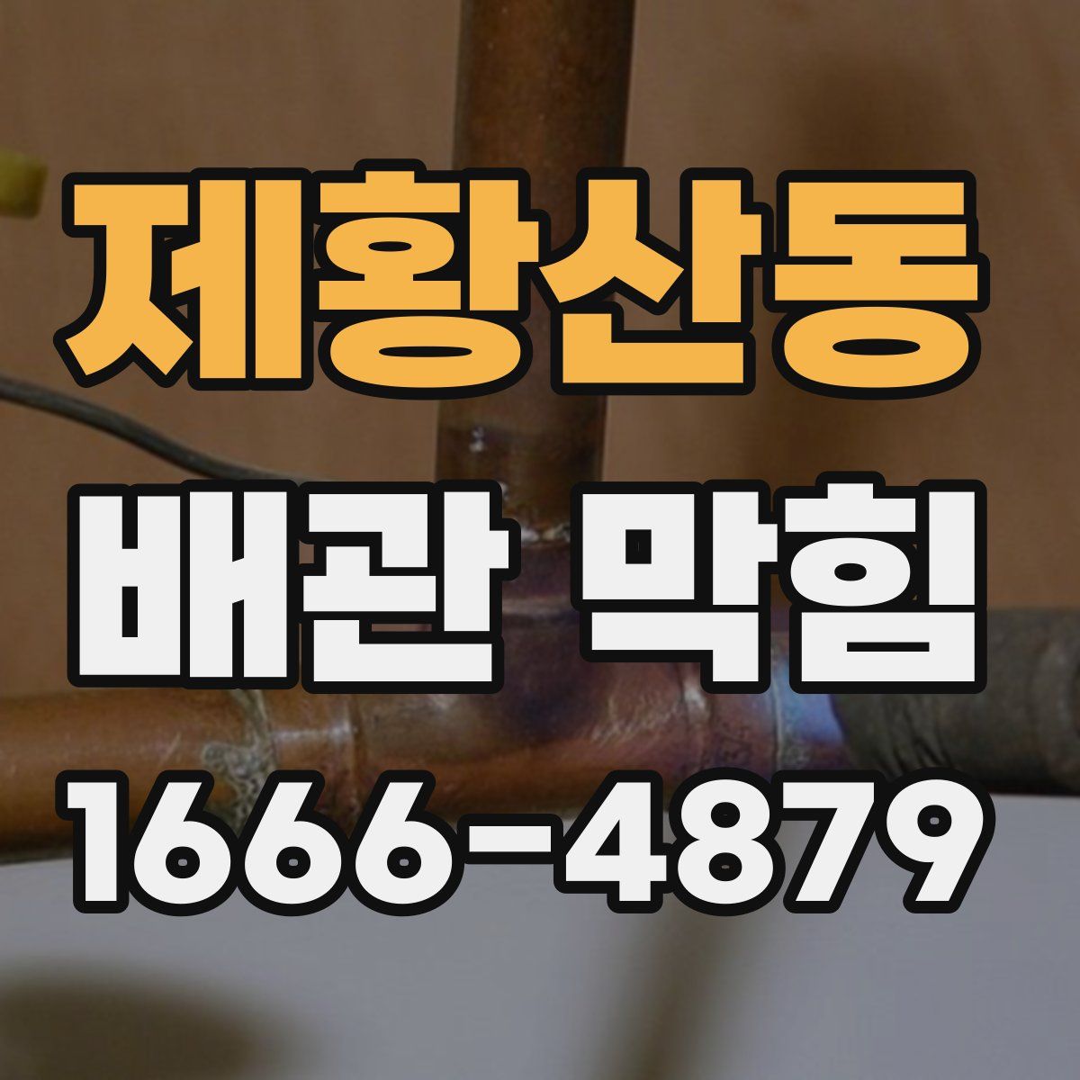 제황산동 배관 막힘