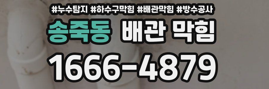 송죽동 배관 막힘