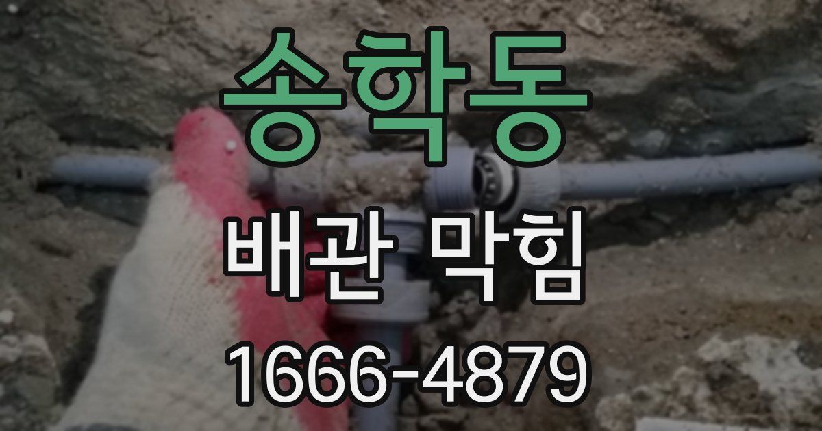 송학동 배관 막힘