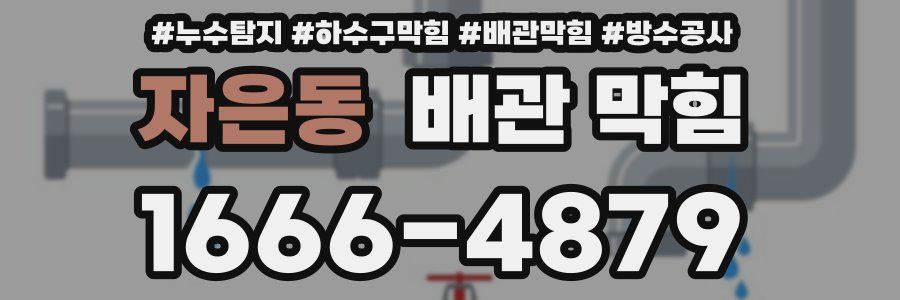 자은동 배관 막힘