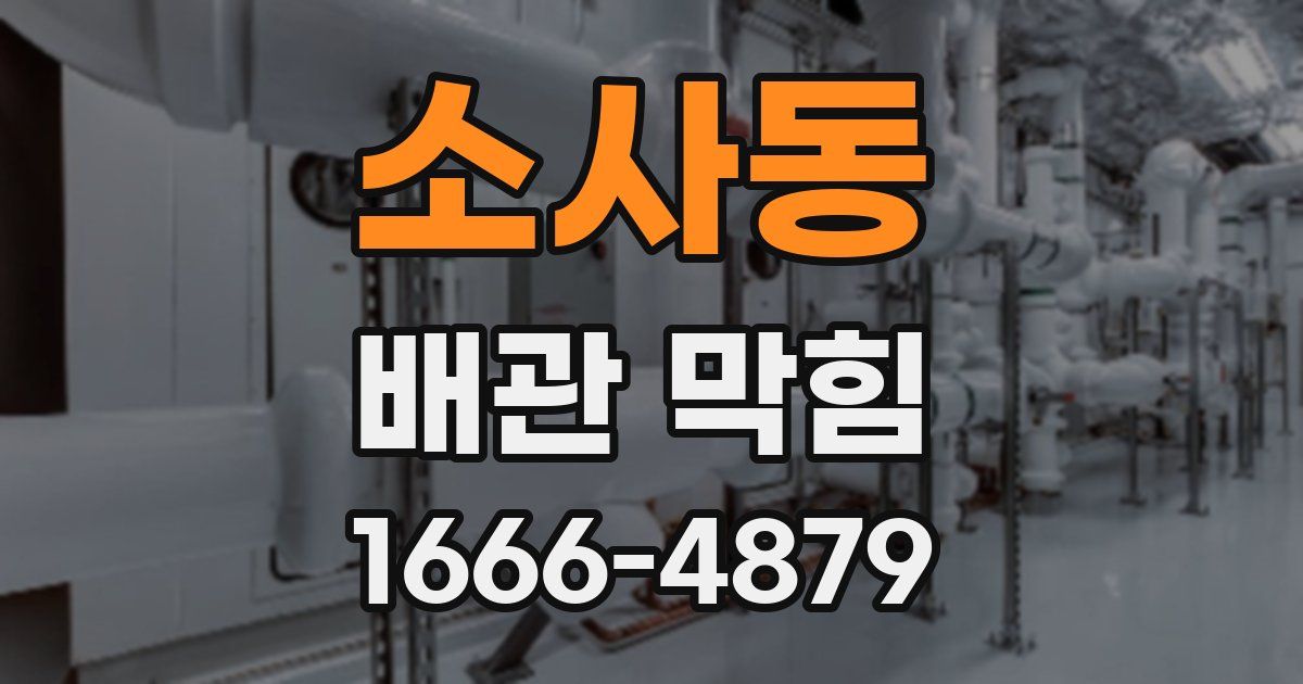 소사동 배관 막힘