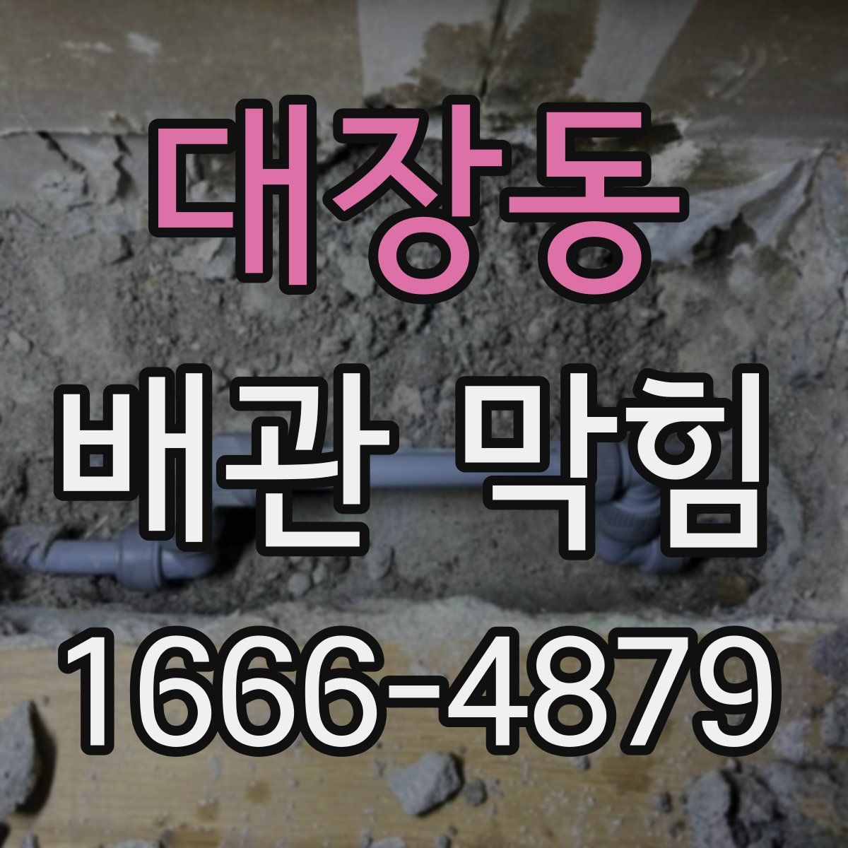 대장동 배관 막힘