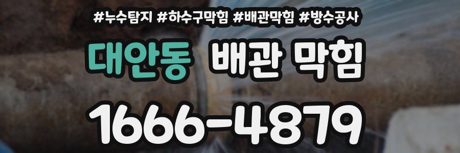 대안동 배관 막힘