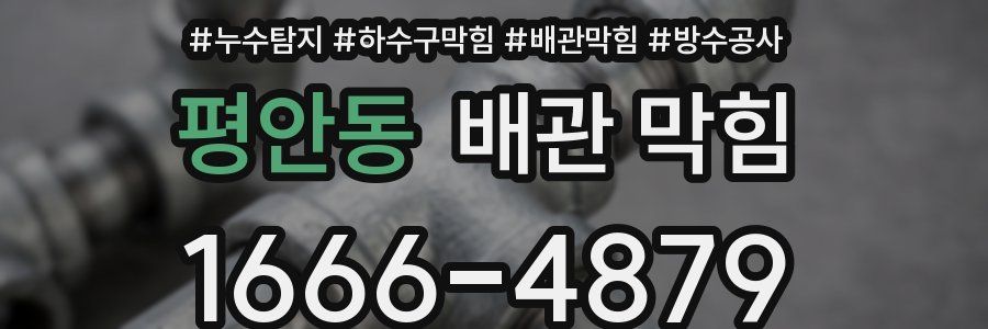 평안동 배관 막힘