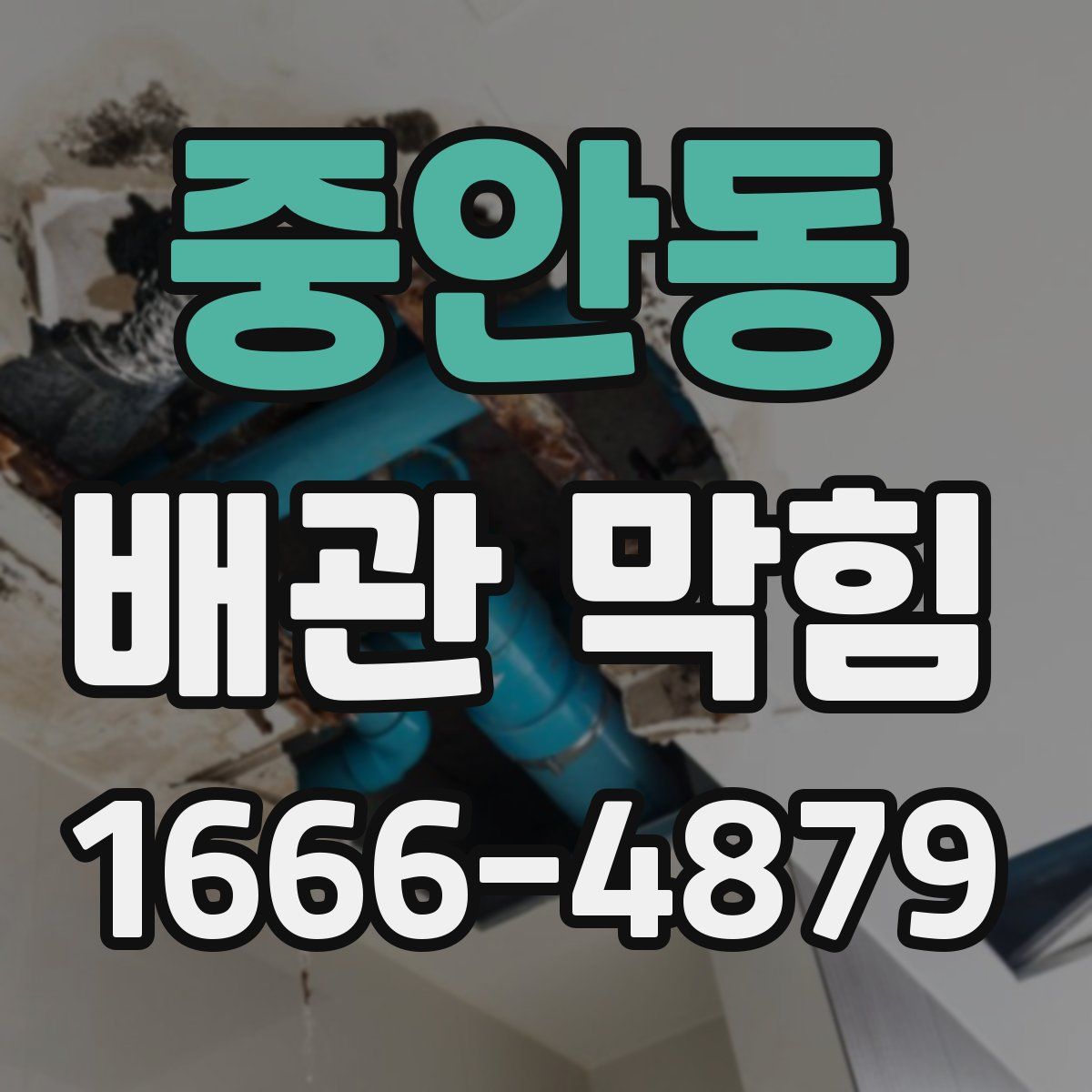 중안동 배관 막힘