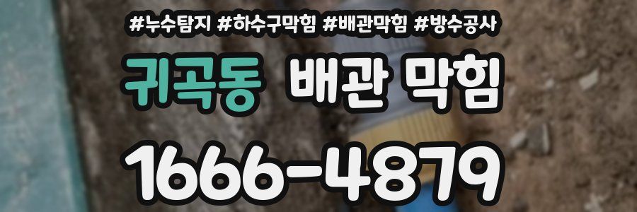 귀곡동 배관 막힘