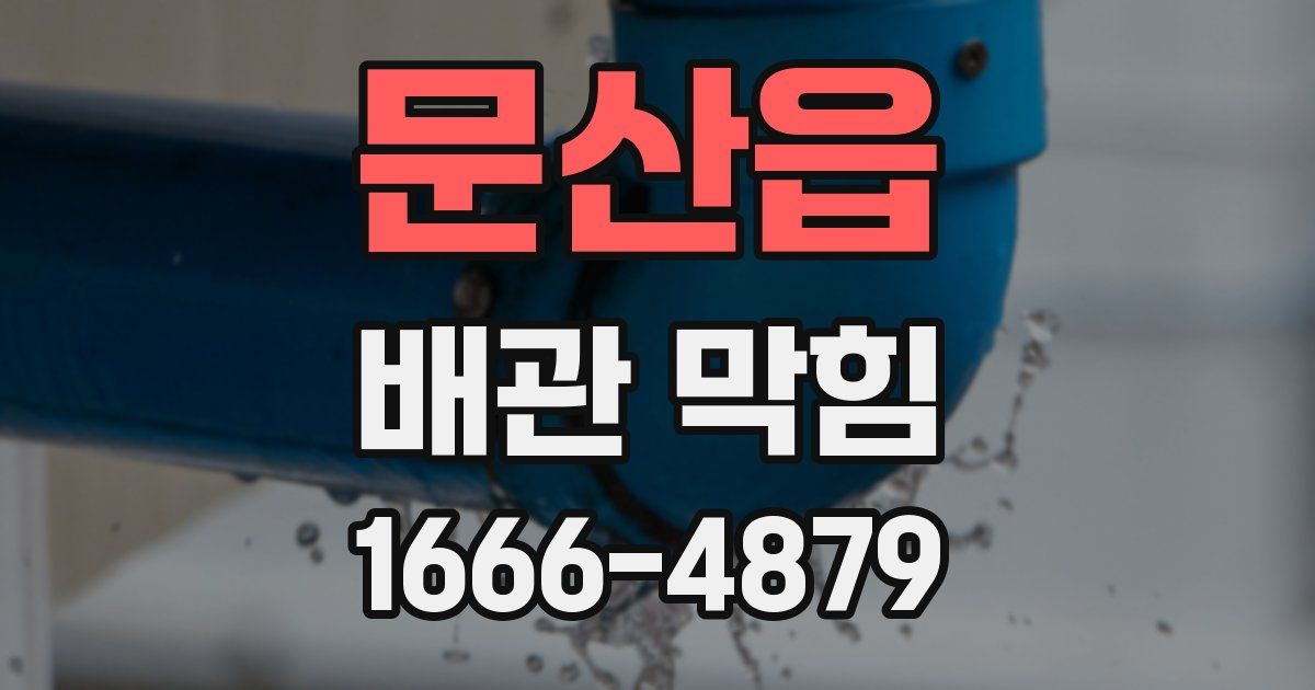 문산읍 배관 막힘