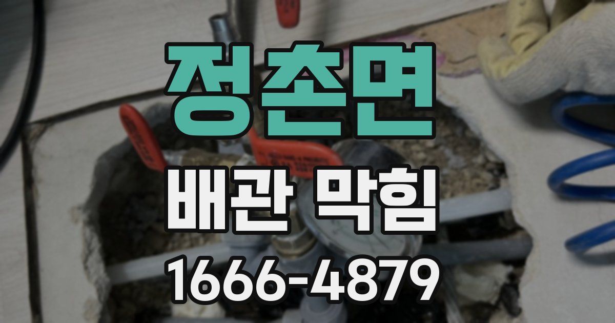 정촌면 배관 막힘
