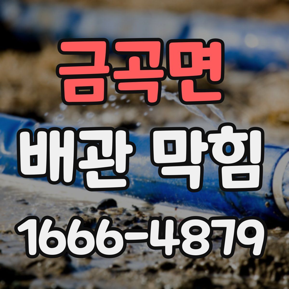 금곡면 배관 막힘