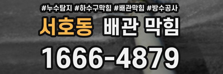 서호동 배관 막힘