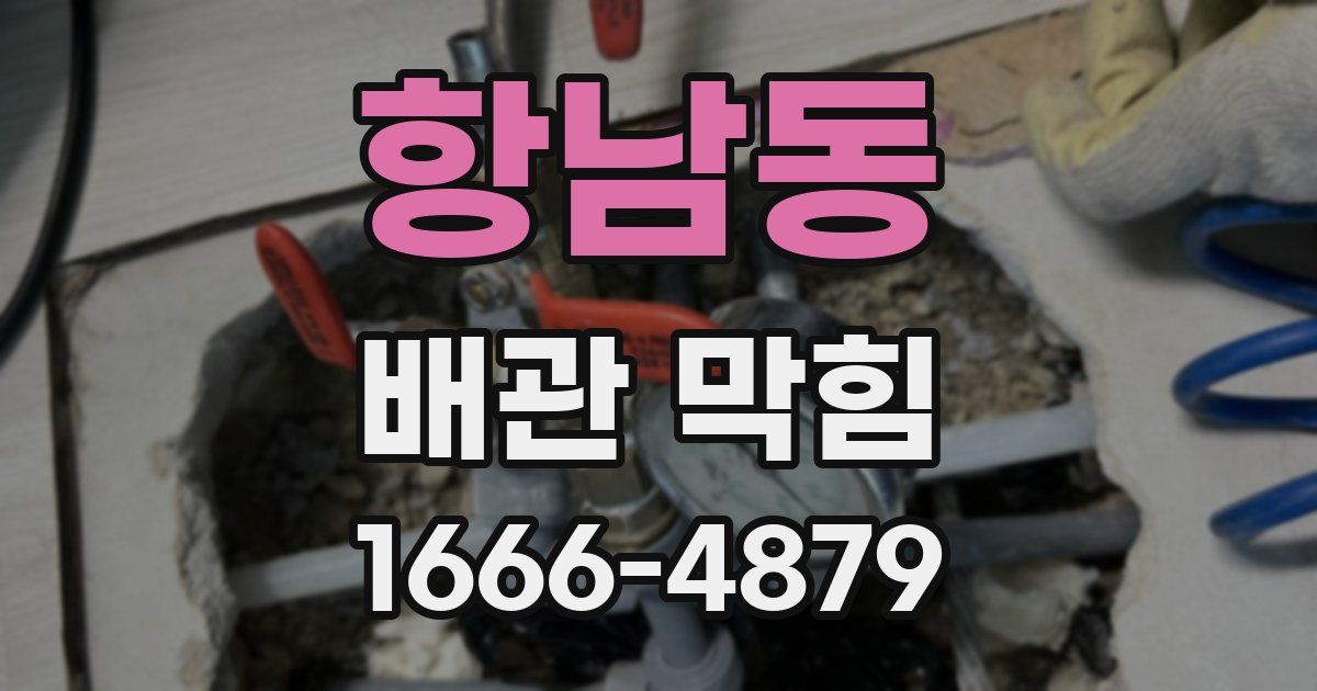 항남동 배관 막힘