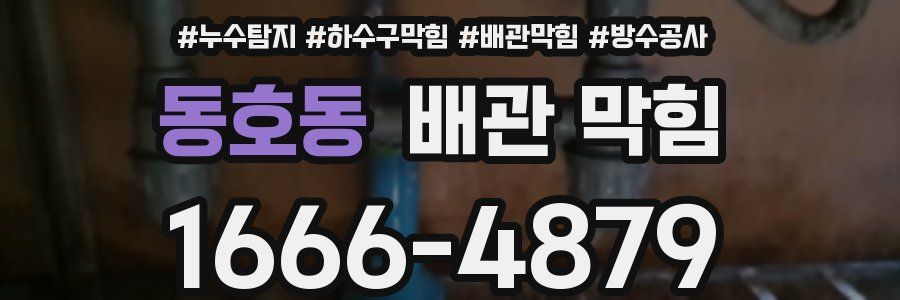 동호동 배관 막힘