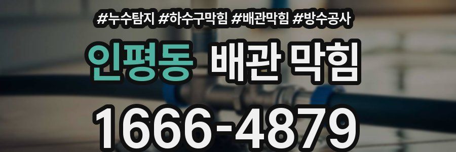 인평동 배관 막힘