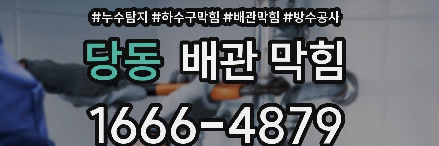 당동 배관 막힘