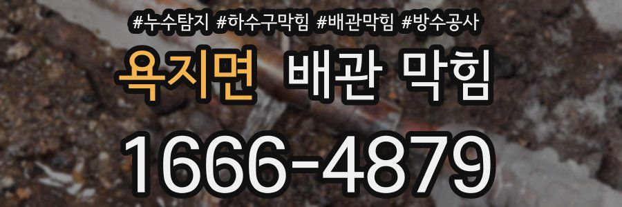 욕지면 배관 막힘